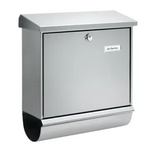 BURG-WÄCHTER Briefkasten Comfort-Set 39130 Ni H.440mm B.380mm T.148mm VA DIN C4 - 39130 NI