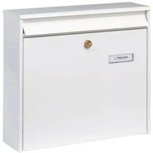 BURG-WÄCHTER Briefkasten Potsdam 877 W H.322mm B.362mm T.100mm weiß STA DIN C4 - 877W
