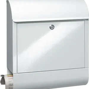 BURG-WÄCHTER Briefkasten Scandic 825 W H.460mm B.380mm T.125mm weiß STA DIN C4 - SCANDIC 825 W