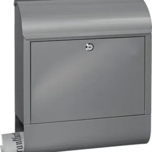 BURG-WÄCHTER Briefkasten Scandic 825 Si H.460mm B.380mm T.125mm silb. STA DIN C4 - SCANDIC 825 SI