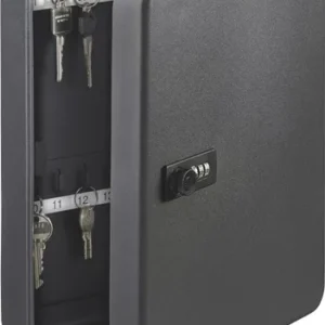 BURG-WÄCHTER Schlüsselbox KC H200xB160xT60mm schwarz Stahlbl.Anz.Hak.20 St. - KC 20 C
