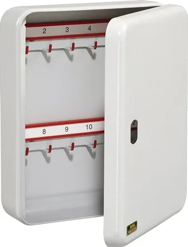 BURG-WÄCHTER Schlüsselbox CS 42 V-PZ H310xB235xT75mm grau Stahlbl.Anz.Hak.42 - CS 42 V-PZ