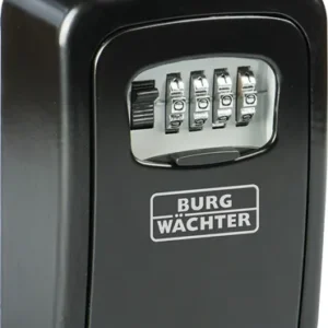 BURG-WÄCHTER Schlüsseltresor Key Safe 30 H120xB90xT40mm m.Schutzkappe Zahlenschl.Anz.Hak.1 - KEYSAFE 30 SB