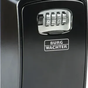 BURG-WÄCHTER Schlüsseltresor Key Safe 40 H145xB105xT55mm m.Schutzkappe Zahlenschl.Anz.Hak.1 - KEYSAFE 40 SB
