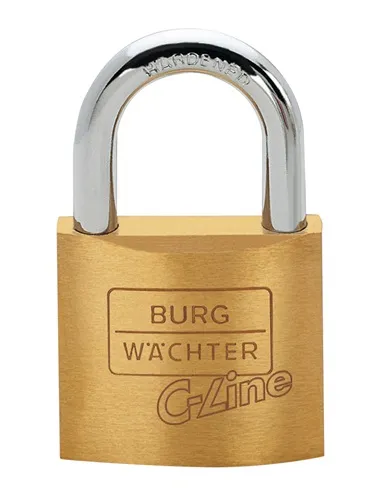 BURG-WÄCHTER Zylindervorhangschloss 222 50 Schlosskörper-B.50mm MS versch.-schl - 222/50