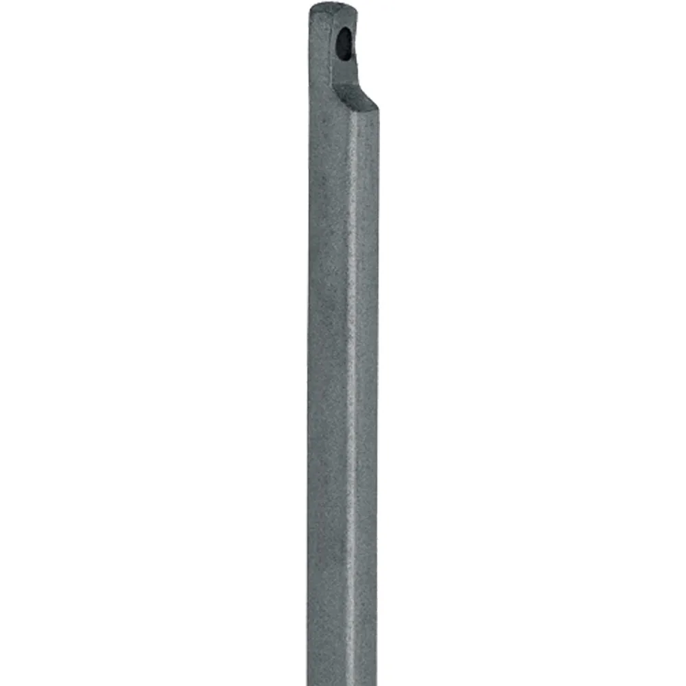 DENI Treibriegelstange m.Aussparung eins.1500mm D.13mm STA hell verz - 4113 1501 33