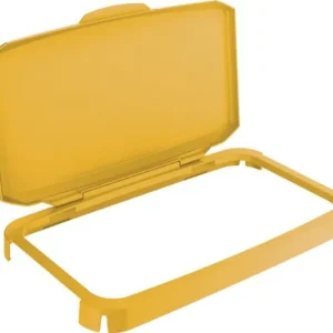 DURABLE Klappdeckel PP gelb B510xT285mm f.Abfallbehälter 60l lebensmittelecht - 1800500030