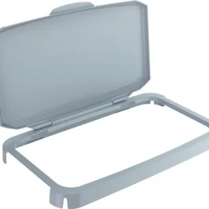 DURABLE Klappdeckel PP grau B510xT285mm f.Abfallbehälter 60l lebensmittelecht - 1800500050