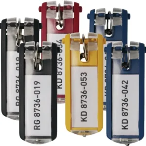 DURABLE Schlüsselanhänger Key Clip farbig sortiert Ku. - 1957-00