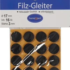 Filzgleiter 17mm Filz braun selbstkl. - 521703