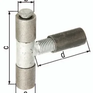 GAH Alberts Anschweißband 22x12x87x90mm STA roh - 411558