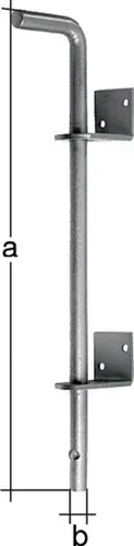 GAH Alberts Bodenschieber L600xS16mm STA verz.verzinkt Bolz.-Tor 40mm - 211066
