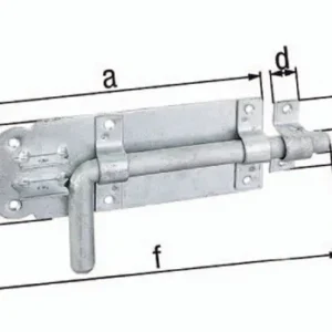 GAH Alberts Bolzenr. L.180mm B.70mm STA TZN Ausschub 49mm - 124366