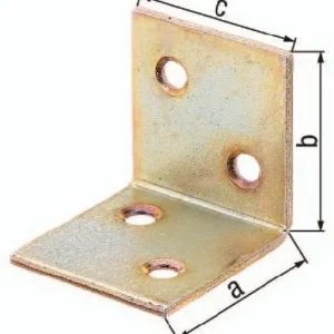 GAH Alberts Breitwinkel Maß 30 mm Schenkel-L.30 mm galvanisiert gelb verzinkt gleichschenklig - 332600