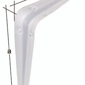 GAH Alberts Konsole L.350 mm H.300 mm Stahl weiß lackiert Tragfähigkeit 200 kg - 348731