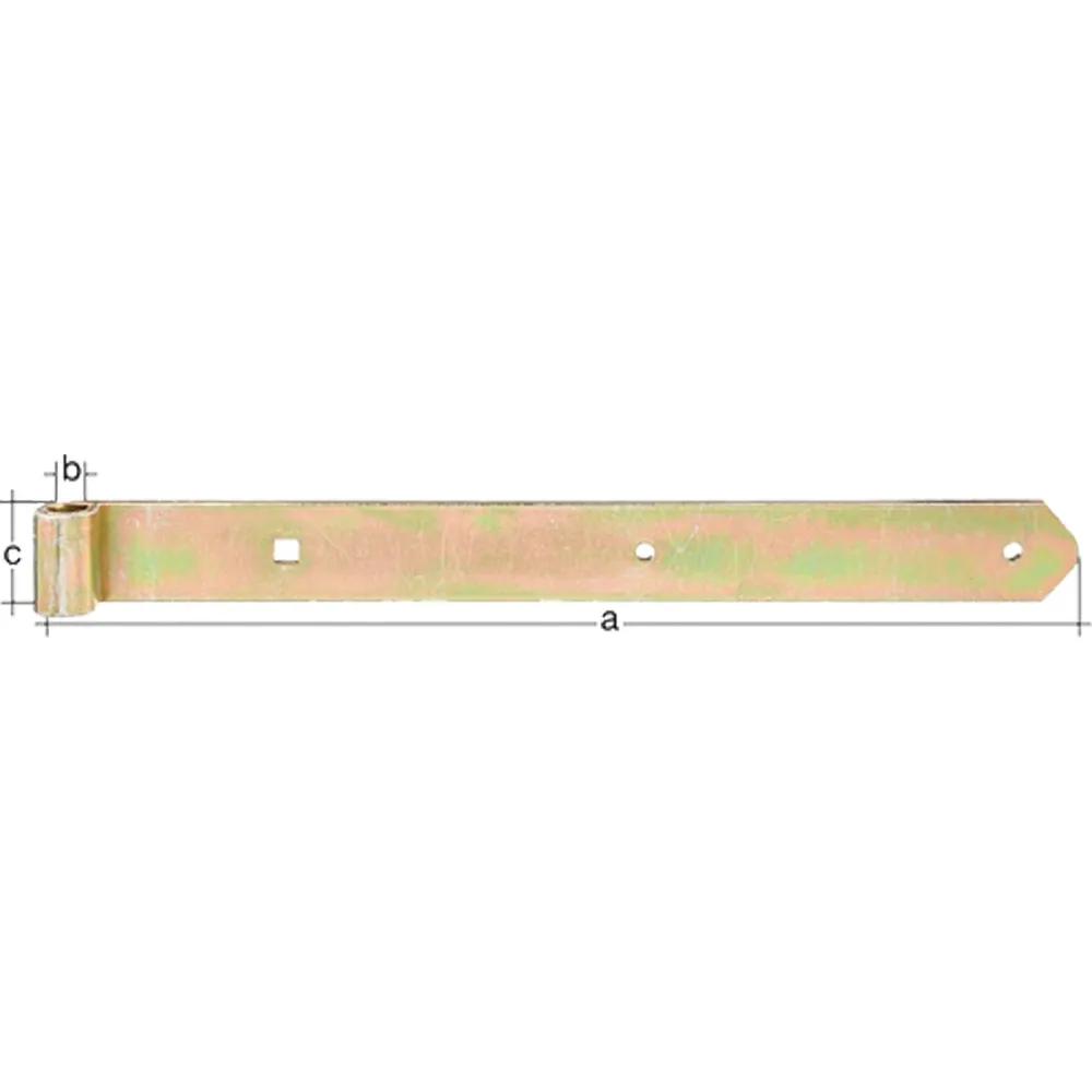 GAH Alberts Ladenband L.1.000x20x60mm S.8mm D.20mm STA galv.gelb verz.rd - 312398