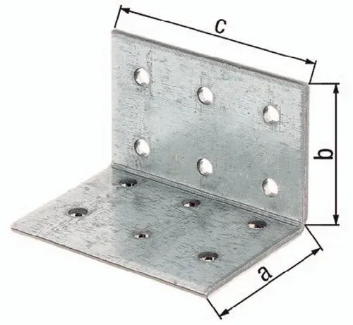 GAH Alberts Lochplattenwinkel ETA-8/165 80 x 80 mm Anz.Löcher 28 S.2,5 mm ETA-8/165 - 330859