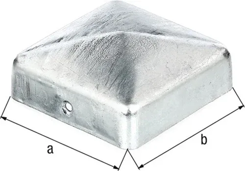 GAH Alberts Pfostenkappe 70x70mm eck.flache Form VA ma - 327064