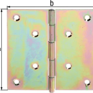 GAH Alberts Scharnier H.64 mm B.64 mm S.1 mm STA galv.gelb verz.quad - 345990