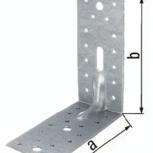GAH Alberts Schwerlastwinkelverbinder ETA-8/165 150 x 150 x 65 mm Anz.Löcher 1/3/28 S.2,5 mm - 335724
