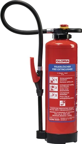 GLORIA Wasserfeuerlöscher WKL 9 PRO 9l Aufladegerät Brandkl.27 m.Wandh - 8038510000