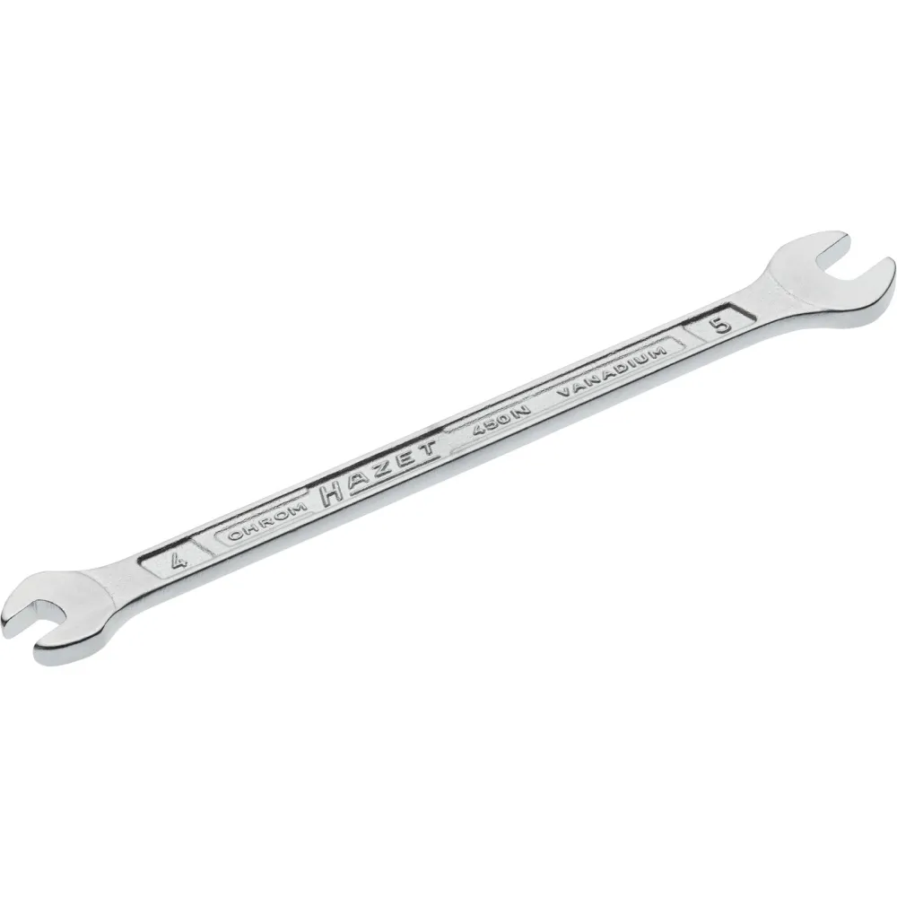 Hazet Doppelmaulschlüssel 450N 4x5mm L.99,5mm verchr - 450N-4X5