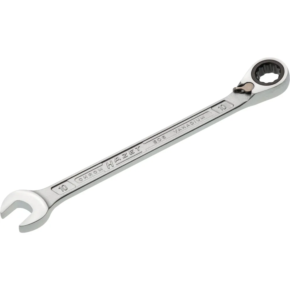 Hazet Maulringratschenschlüssel 606 SW 10mm L.154,5mm umschaltbar,Rings.15Grad - 606-10