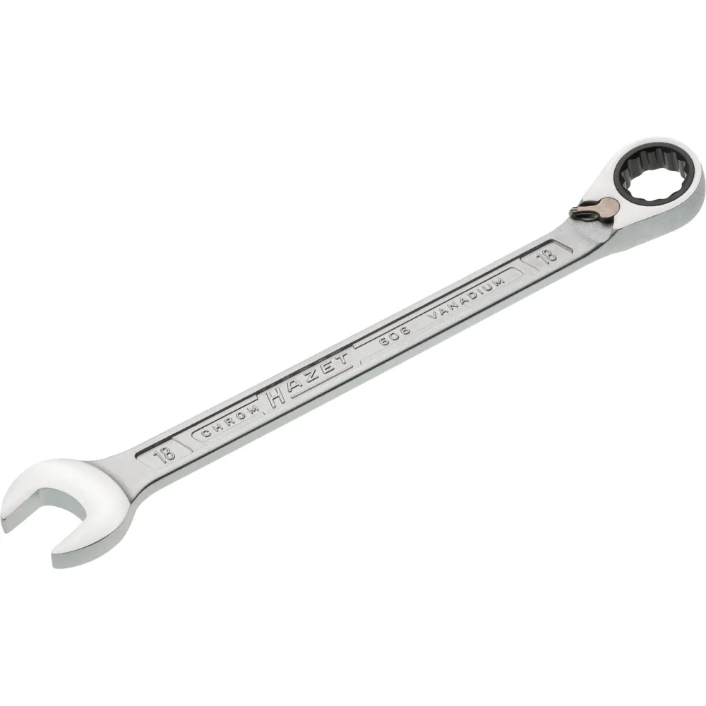 Hazet Maulringratschenschlüssel 606 SW 18mm L.255mm umschaltbar,Rings.15Grad - 606-18
