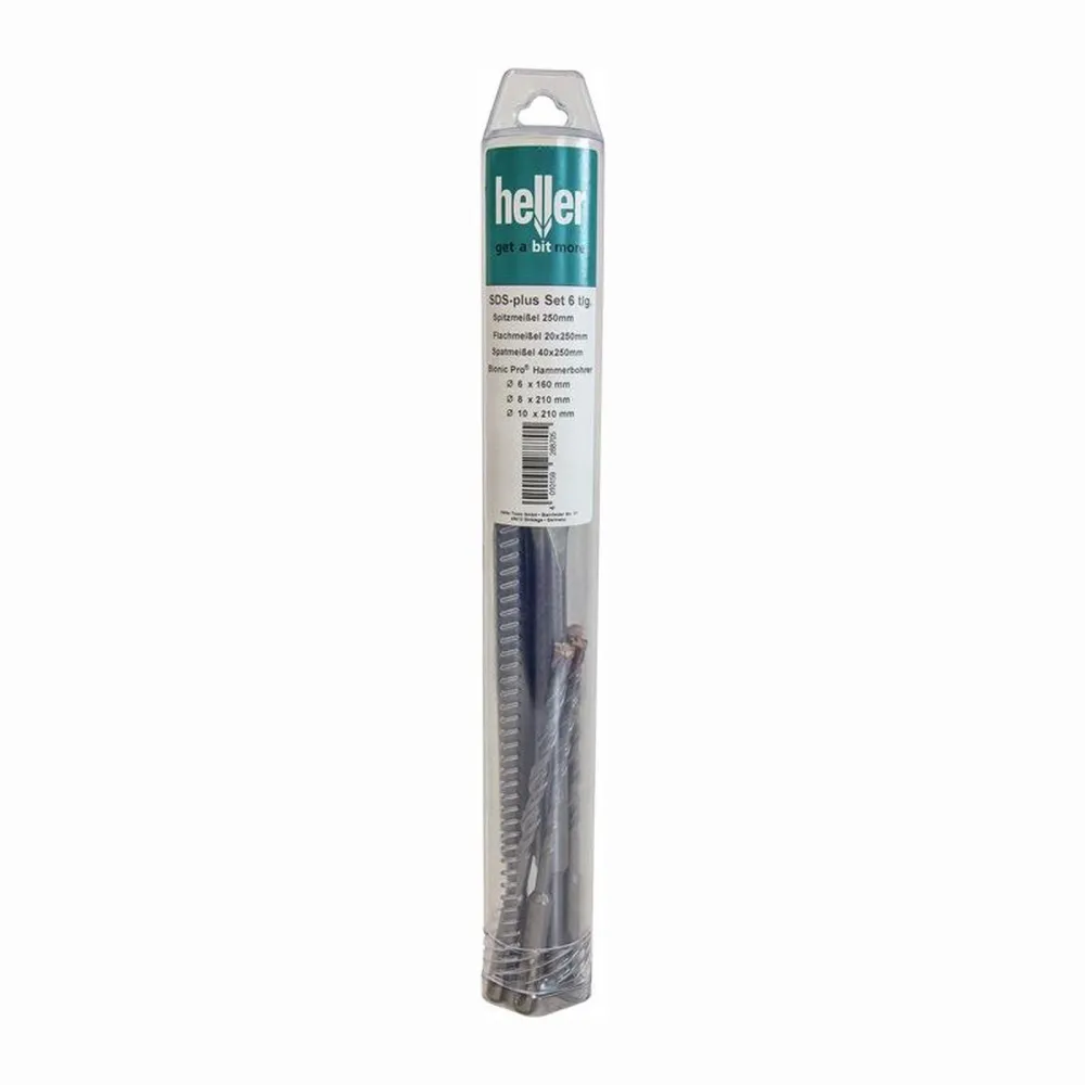 heller Einsteckwerkzeugset SDS-plus 6-teilig - 288705