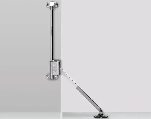 Hettich Klappenhalter Klassik D mit Lager L 258 D / 350, links, vernickelt - 16174