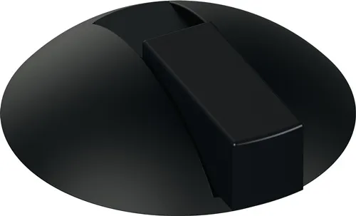 HEWI Bodentürpuffer 625B 90 D.85mm H.22,5mm Ku.90 tiefschwarz ma Dübelmontage - 625B 90