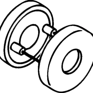 HEWI Drückerrosetten-Paar 305.23PBR 99 Ku.99 Schildst.10,5mm rd.rd - 305.23PBR 99