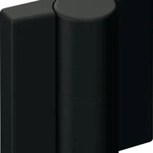 HEWI Scharnier DIN li.H.52mm B.47mm PA m.Metalleinleger tiefschwarz,ma - B9505B.50L 90