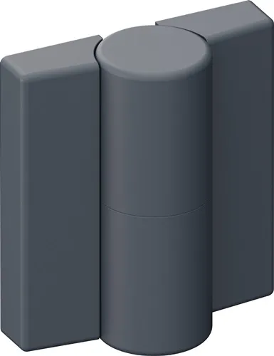 HEWI Scharnier DIN li.H.52mm B.47mm PA m.Metalleinleger anthrazitgrau,ma - B9505B.50L 92