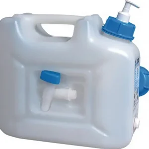 HÜNERSDORFF Wasserkanister 12l HDPE m.Ablasshahn+Pumpspender H310x165xT350mm - 816510