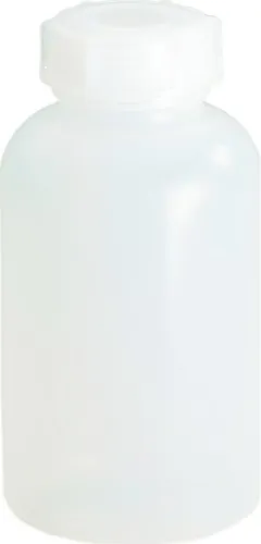 HÜNERSDORFF Weithalsflasche H 120 mm Ø 64 mm PE (LDPE) natur Einfüllöffnung-Ø 30,8 mm Inh. 250 ml - 420400