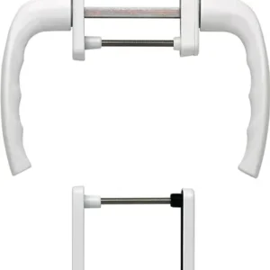 HOPPE Balkongarnitur NY 0810/961N/U10/… Alu.F9016 63-73mm 4-KT.7mm - 3273901