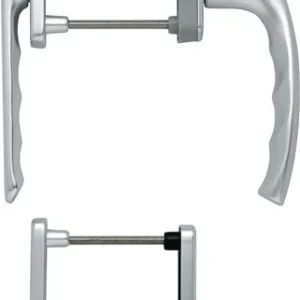HOPPE Balkongarnitur NY 099KH/961N/U10/… Alu.F1 63-73mm 4-KT.7mm - 3273928