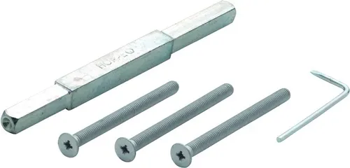 HOPPE Befestigungsset Türd.72-77mm Schrauben-L.M6x85 verz. VK10mm Stift-L.155mm - 3688824