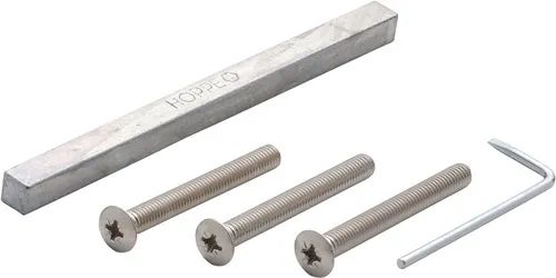 HOPPE Bef-set.D/D Schnellstift 2410/3410 Drückerschutzgarnituren 8x125mm 41-46mm - 3690107