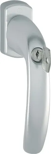 HOPPE Fenstergriff NY 0810S/U10 Alu.F9016/verkehrsweiß 32mm abschl - 3286382