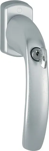 HOPPE Fenstergriff NY 0810SVS/U10 Alu.F9/stahlfarbig 32mm abschl - 3286593
