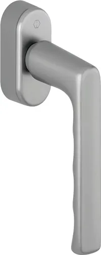 HOPPE Fenstergriff Hamburg 0700/UD9020 Alu.F9/stahlfarben 32-42mm Stand - 11701335