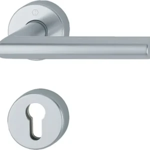 HOPPE FS-Garnitur Ams.FS-1400/42H/42HS Alu.F1 D/D TS 40-65mm PZ rd.DIN L/R - 10726294