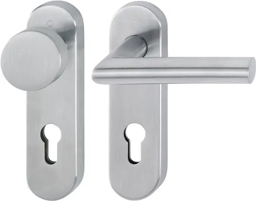 HOPPE FS-Garnitur Ams.FS-E58/353KH/1400 VA F69 D/K TS 40-65mm PZ rd DIN L/R - 10722525