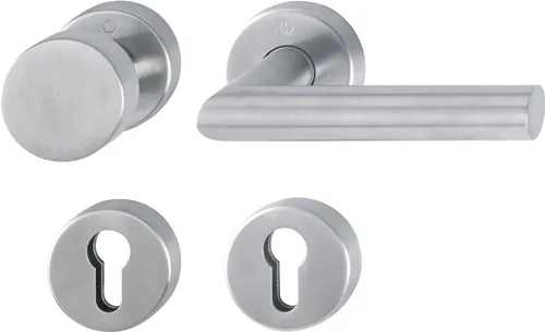 HOPPE FS-Garnitur Ams.FS-E58/42H/42HS/1400 VA F69 D/K TS 40-65mm PZ rd.DIN L/R - 10722269