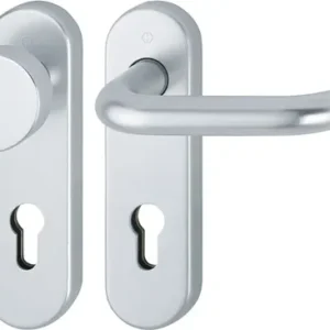 HOPPE FS-Garnitur Paris FS-58/353KH/138 Alu.F1 D/K TS 45-65mm PZ rd DIN L/R - 10726112