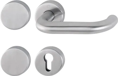 HOPPE FS-Garnitur Paris FS-E138/42H/42HS VA F69 -/D TS 40-65mm PZ/bl.rd.DIN L/R - 11665439