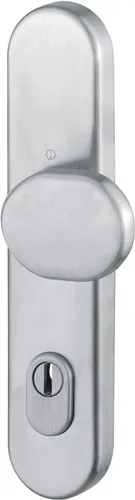 HOPPE Knopflangschild E86G/3332ZA VA F69 f.Kombischutz PZ 10mm - 3332300