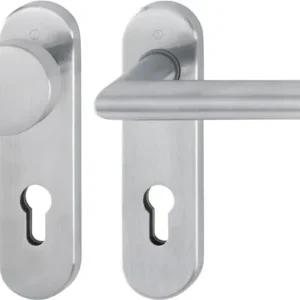 HOPPE Kurzschildgarnitur Ams.E58/353K/1400Z VA F69 PZ rd Wechselgrt - 3306187